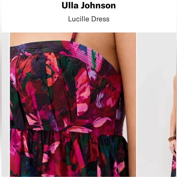 NWT • Ulla Johnson Lucille Hibiscus Dress - Picture 2 of 7